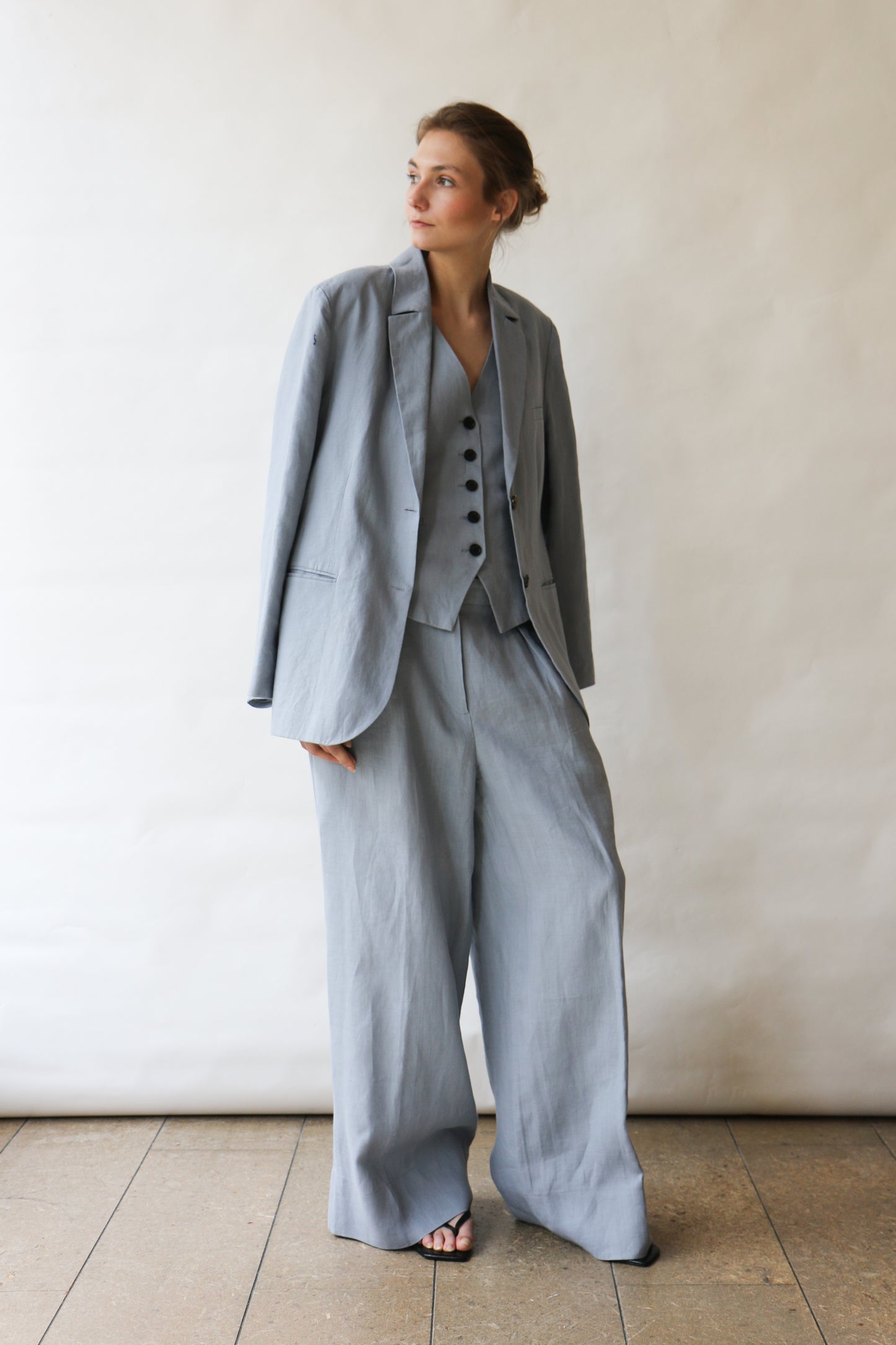 Pants ABBIE - icy blue