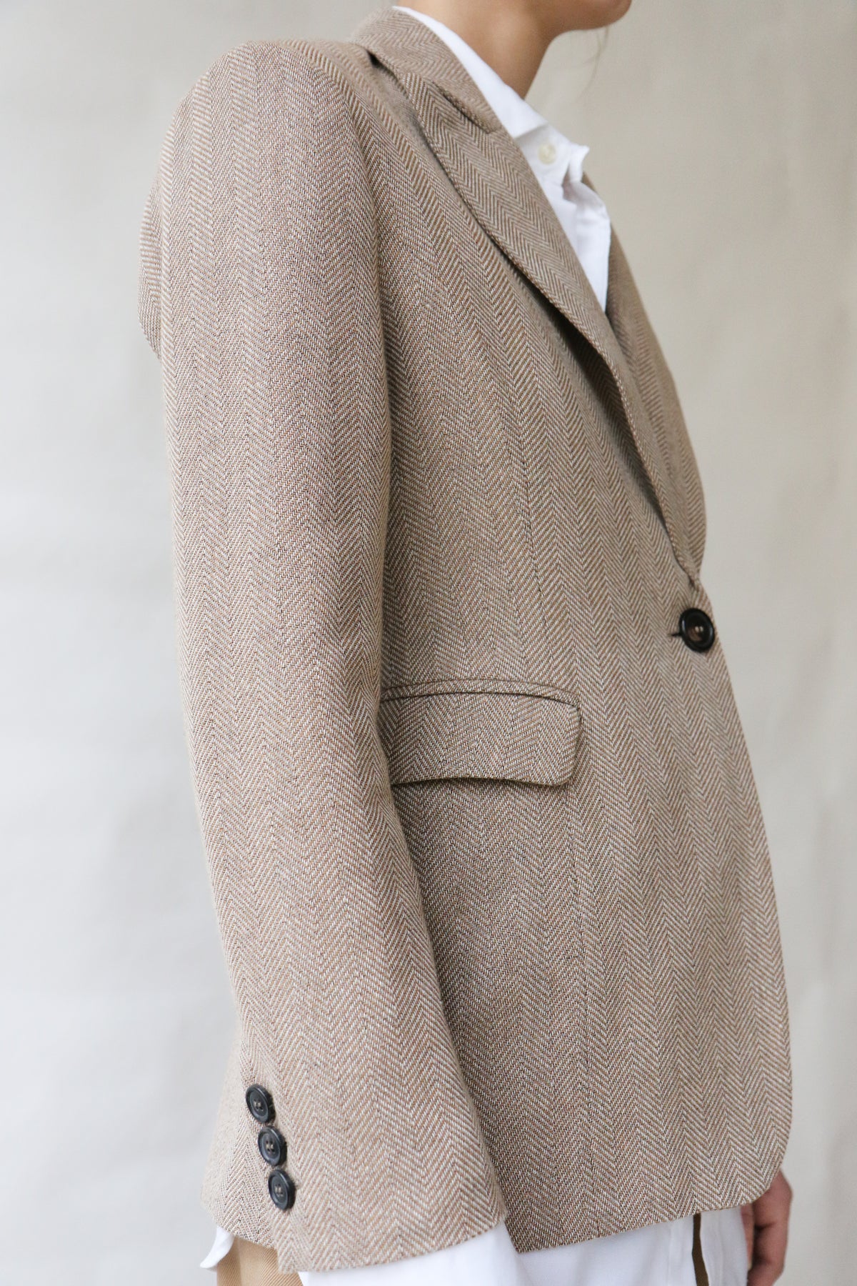 Blazer MAG - herringbone brown