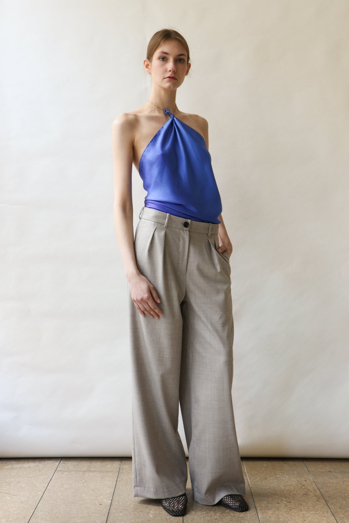 Pants ABBIE - light grey