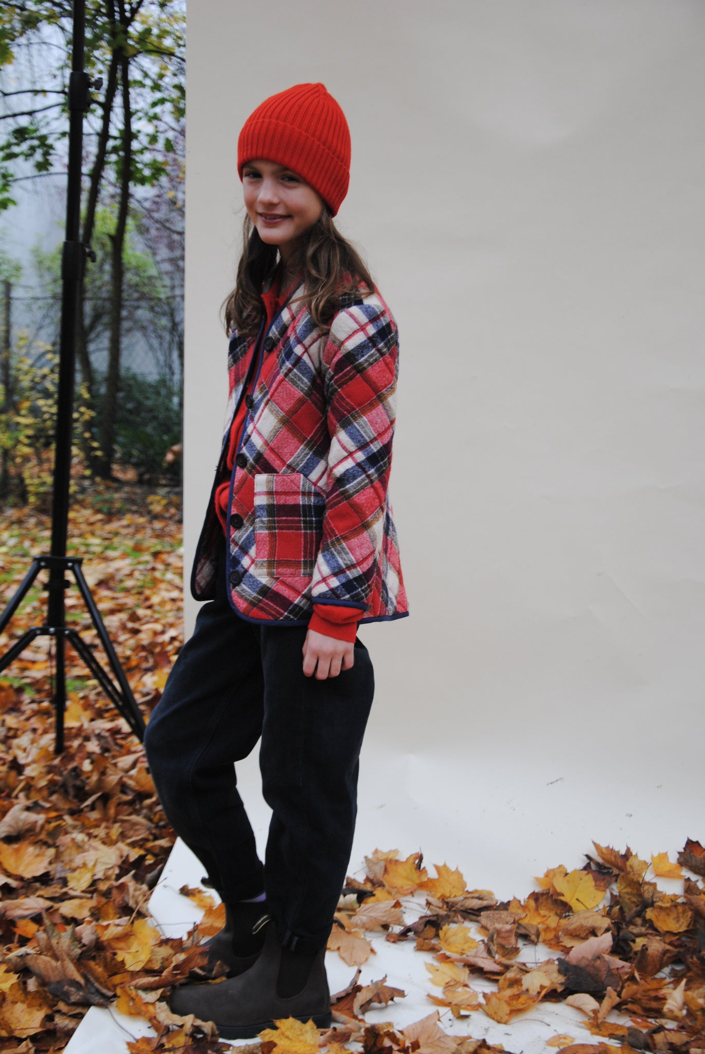 Kid's Jacket ROMY in red checked