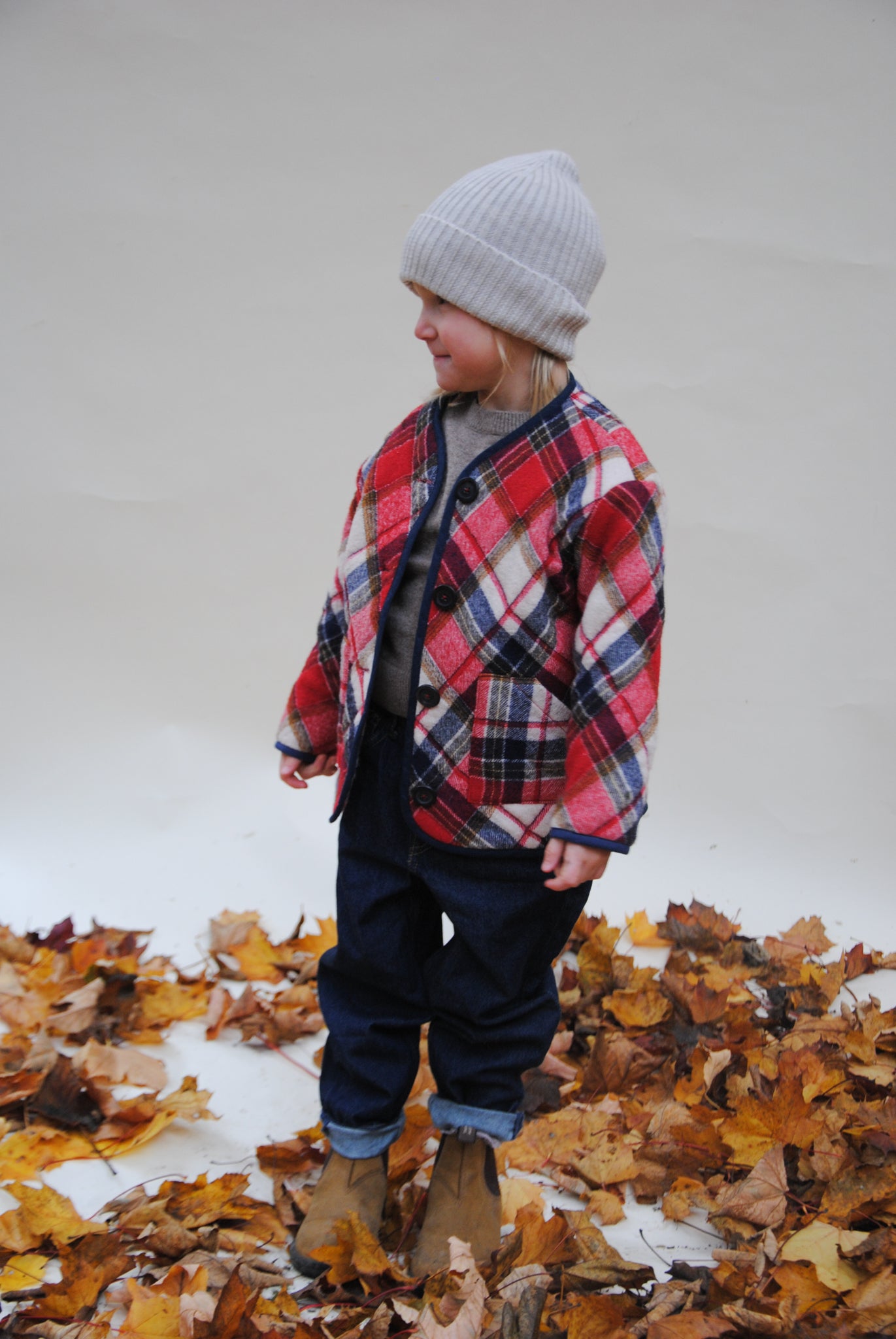 Kid's Jacket ROMY in red checked