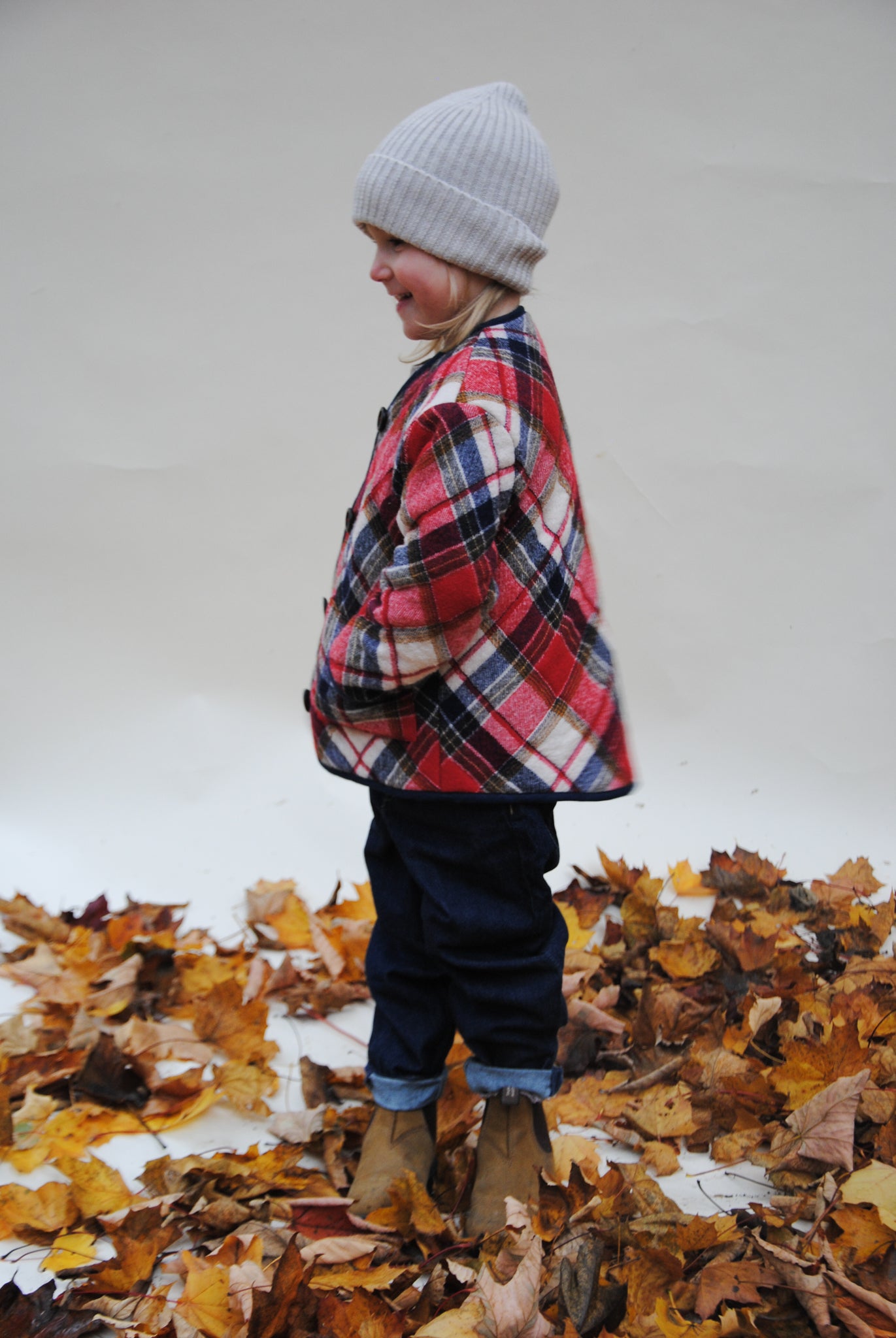 Kid's Jacket ROMY in red checked