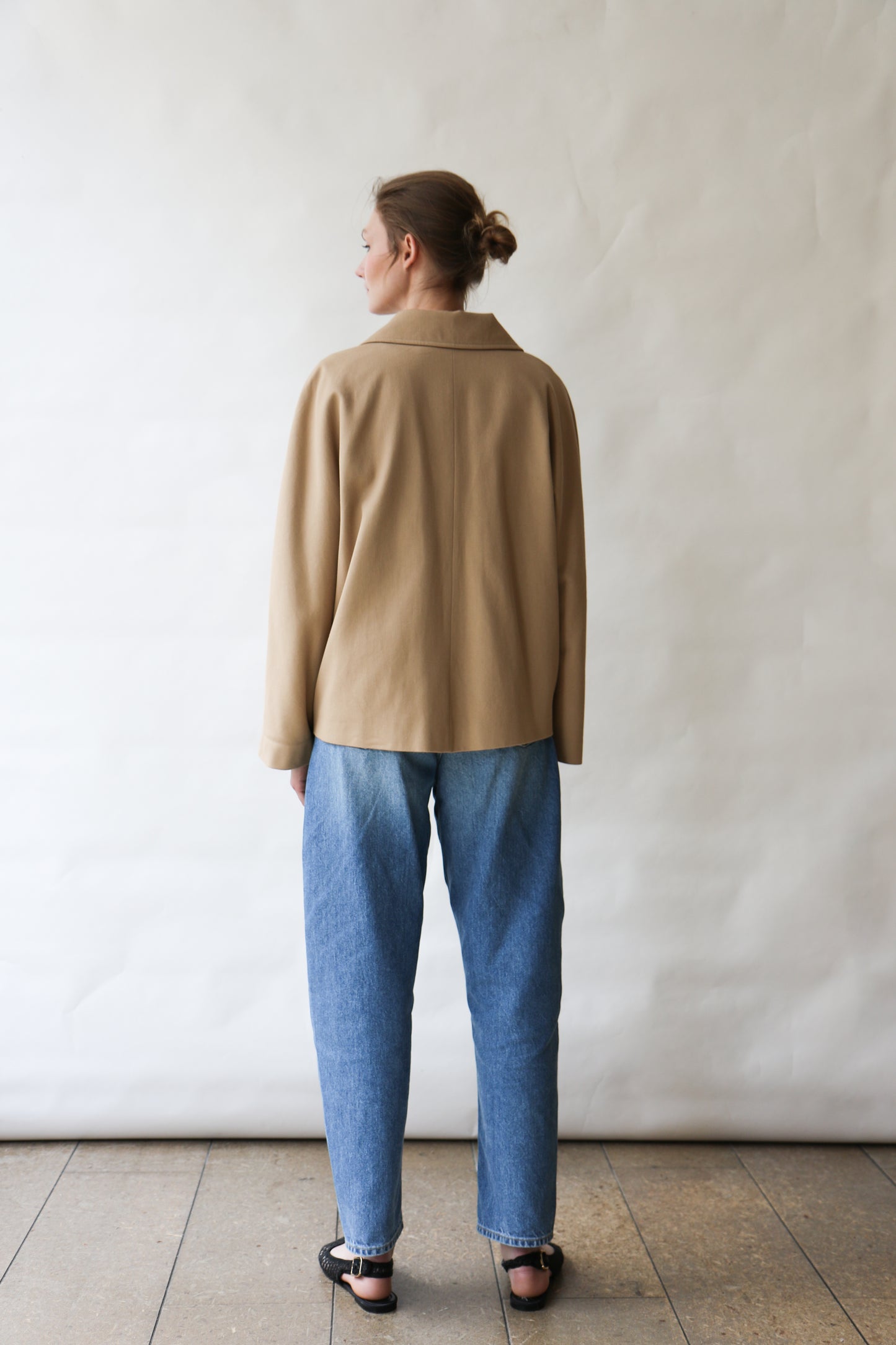 Jacket FEMME - cotton camel