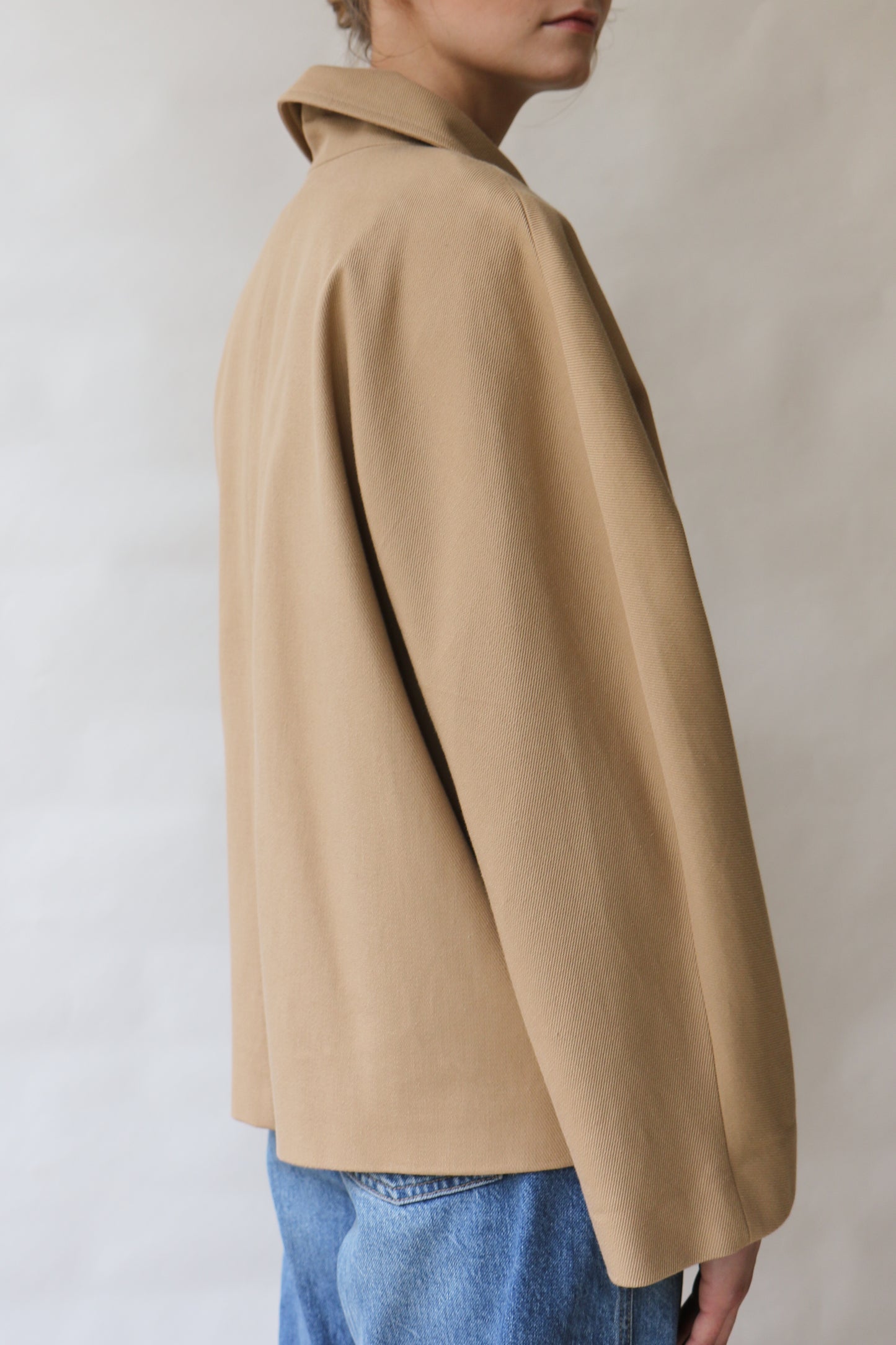 Jacket FEMME - cotton camel