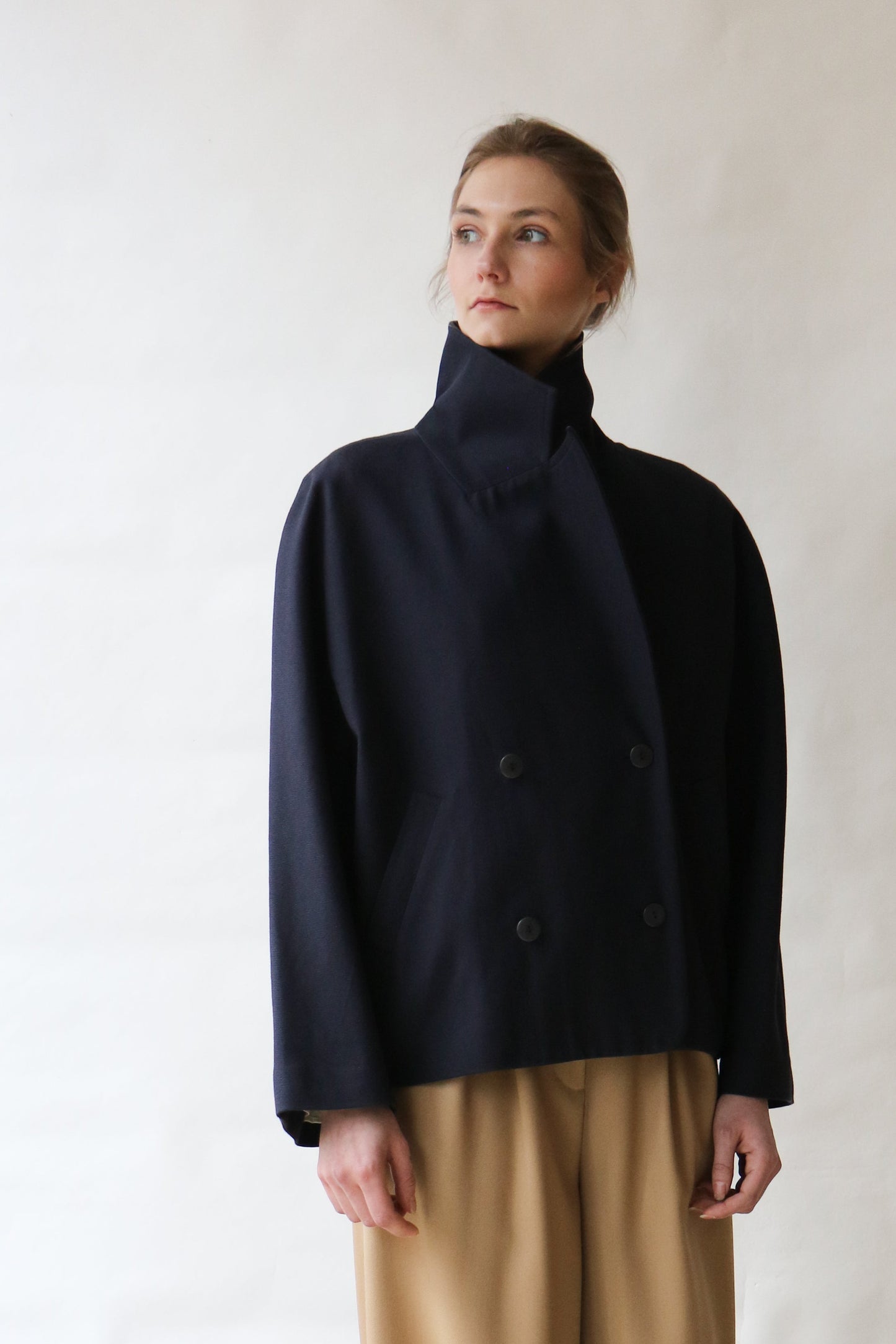 Jacket FEMME - cotton navy