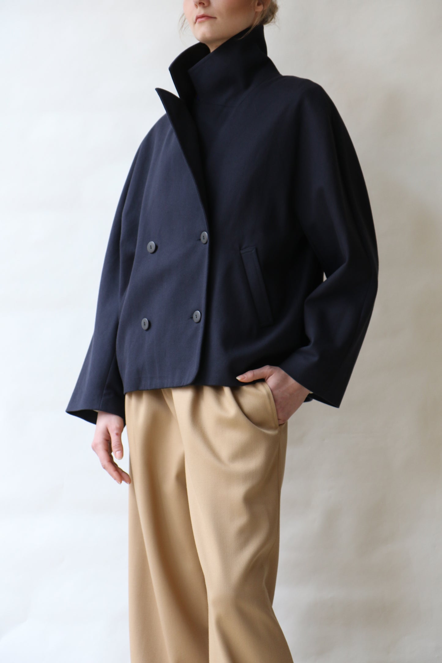 Jacket FEMME - cotton navy