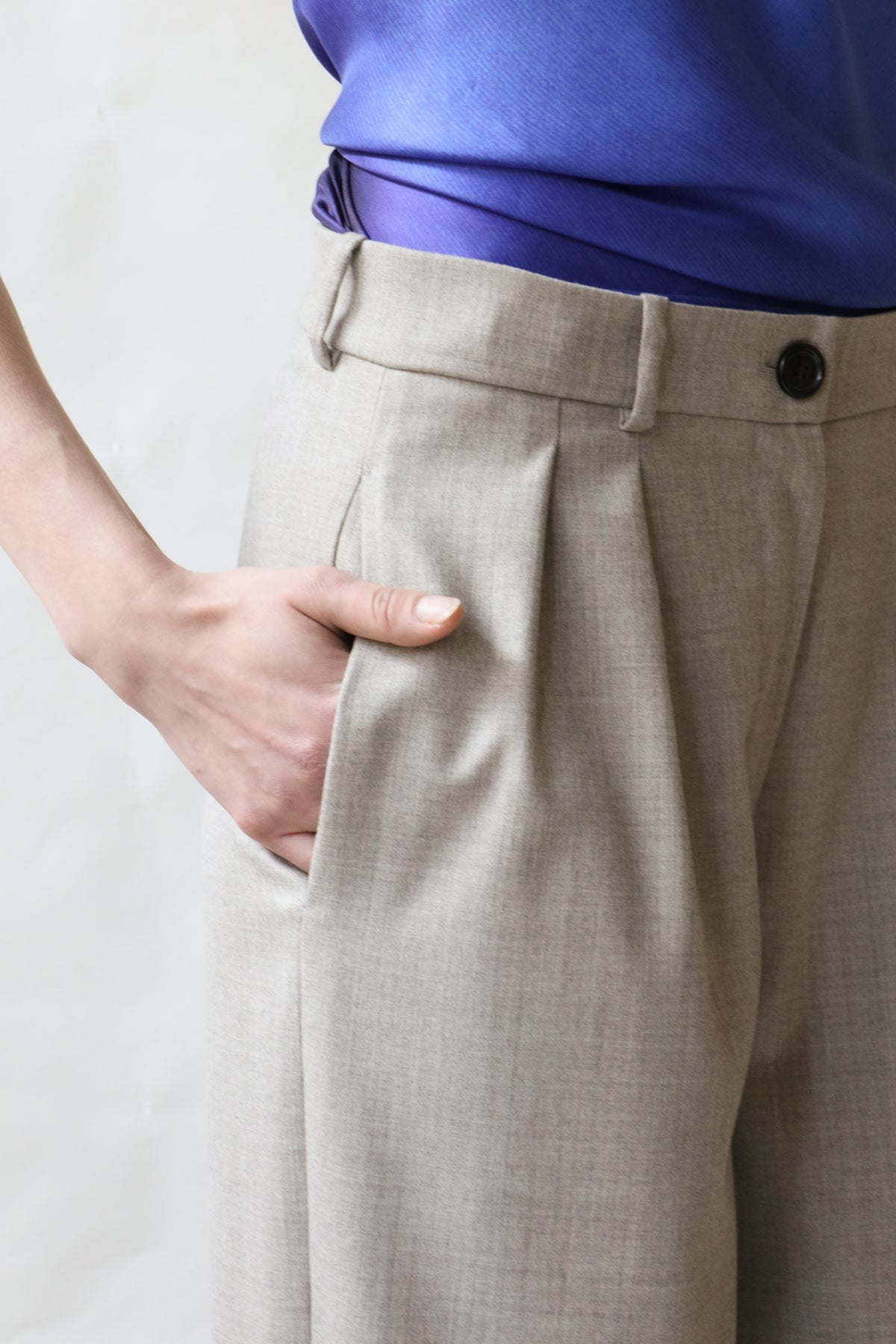 Pants ABBIE - light grey