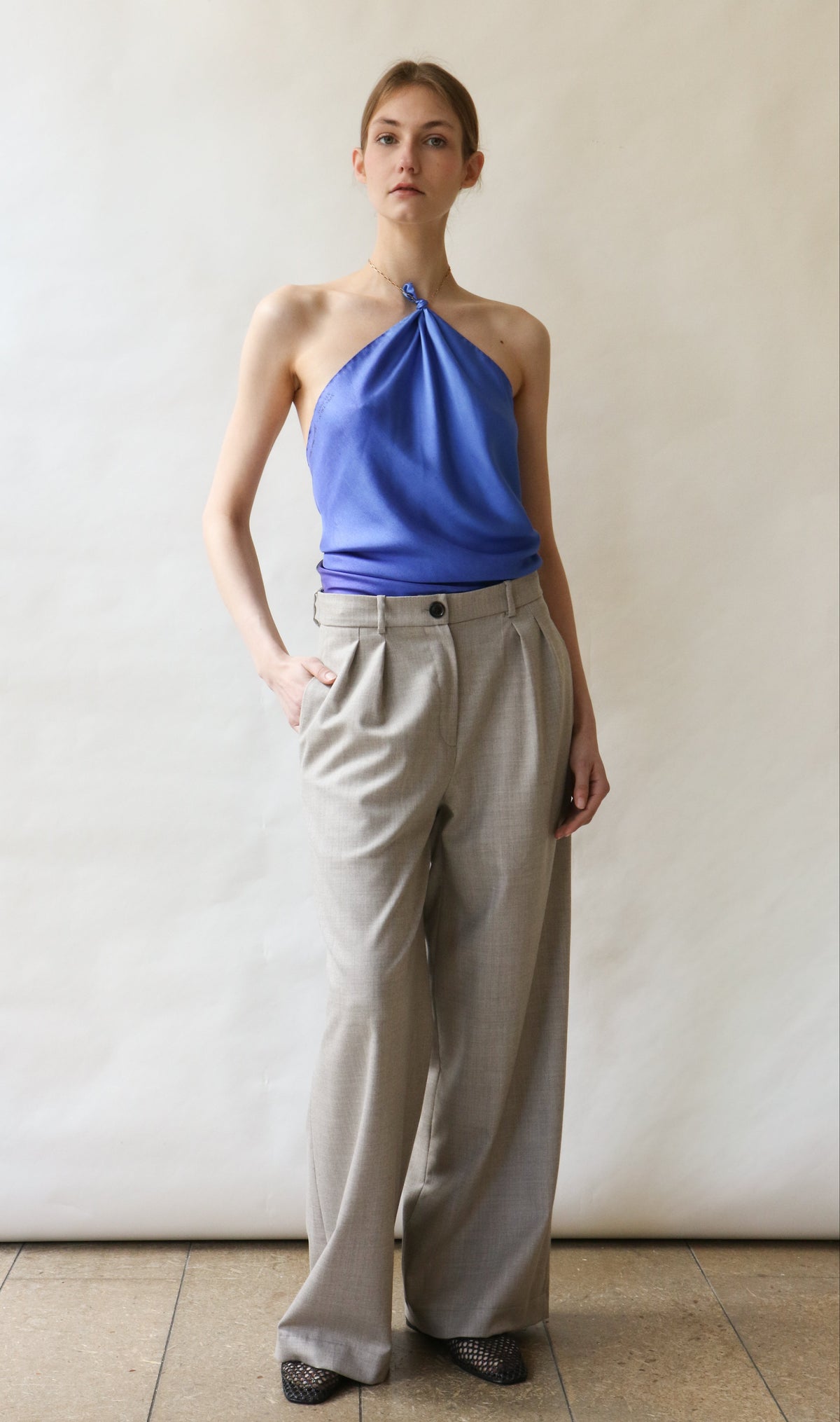 Pants ABBIE - light grey