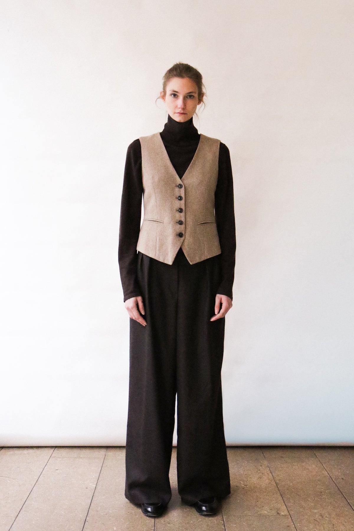 Pants ABBIE - deep brown
