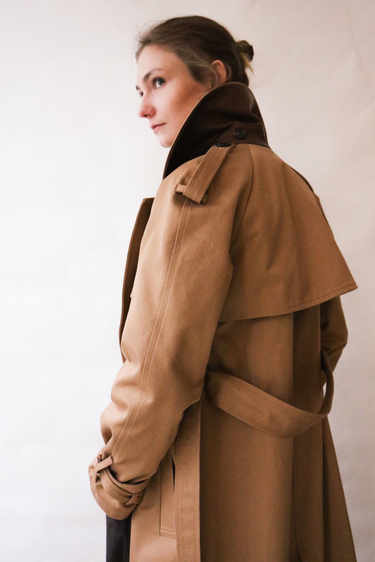 Trenchcoat KRIS - tanned camel