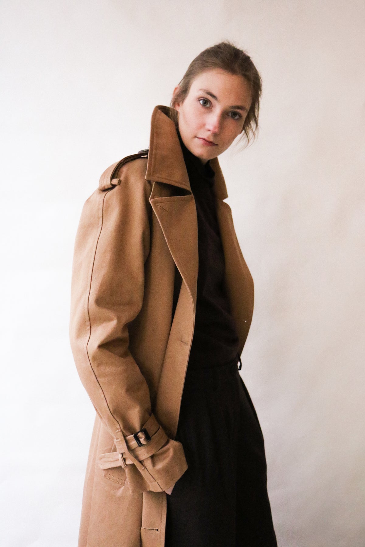 Trenchcoat KRIS - tanned camel