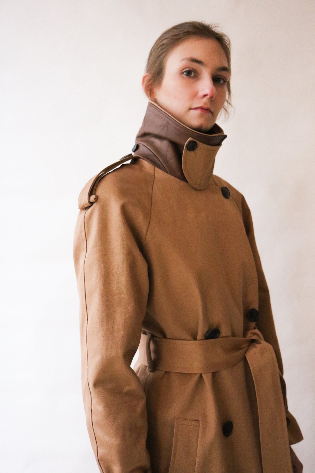 Trenchcoat KRIS - tanned camel