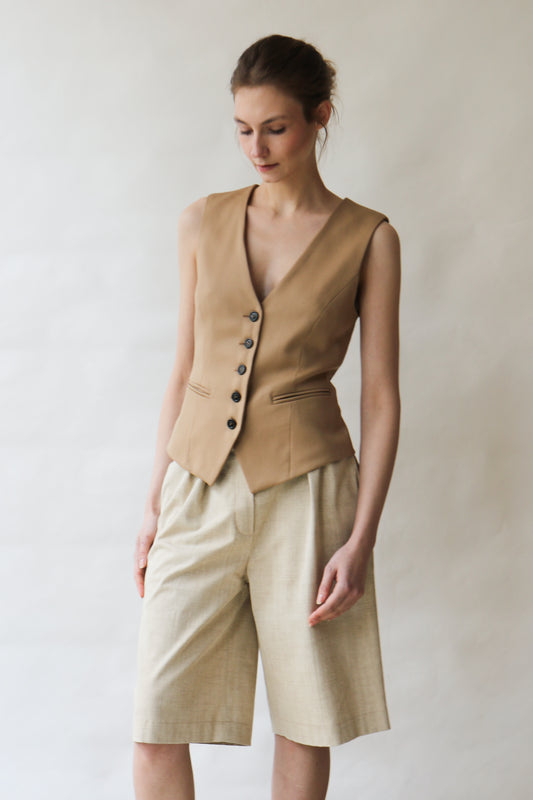 Vest STINE - camel