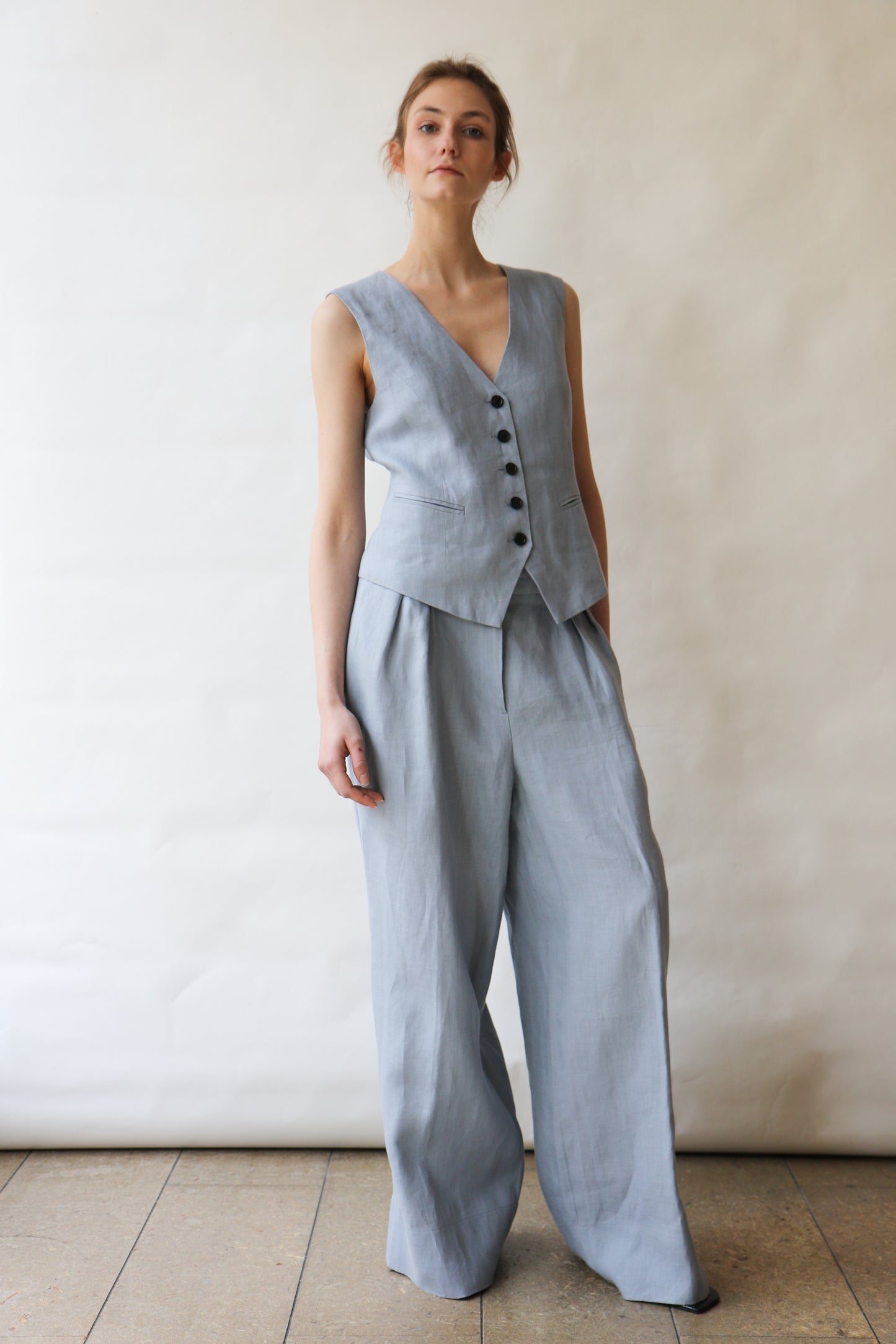 Pants ABBIE - icy blue