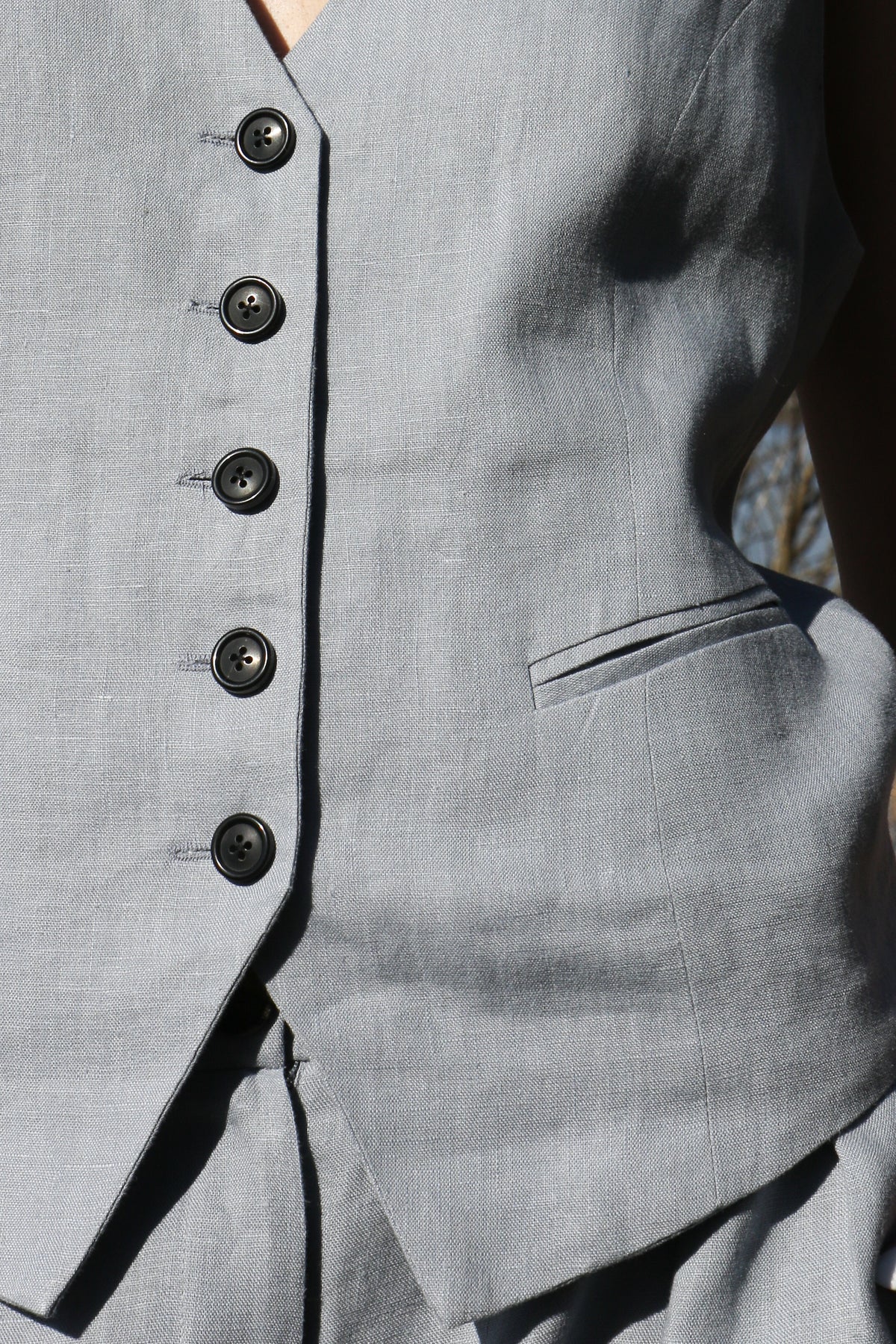 Vest STINE - icy blue